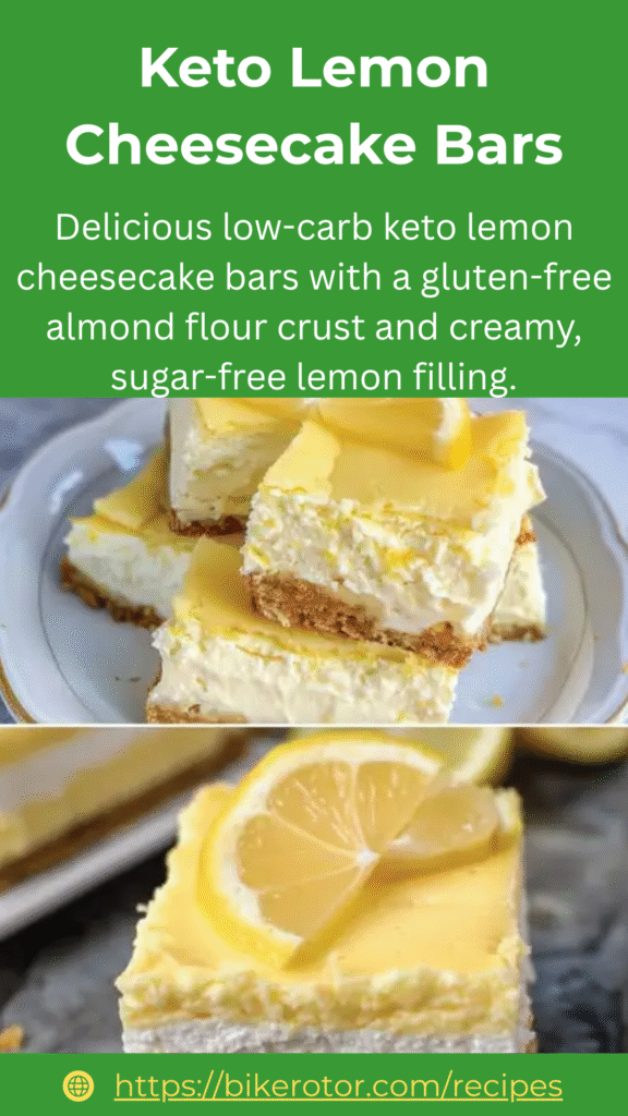 Keto Lemon Cheesecake Bars 1